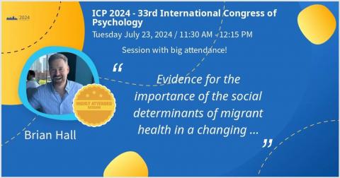 Speak at 33rd International Congress of Psychology