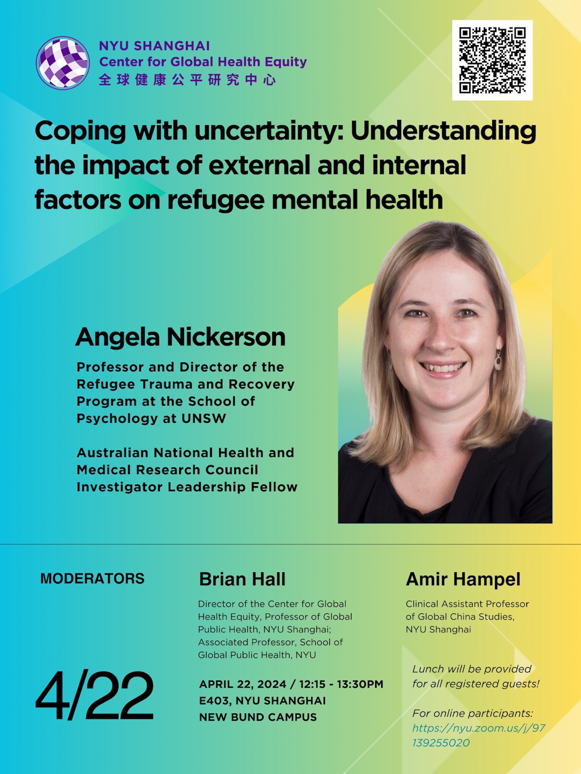Coping with uncertainty: Understanding the impact of external and internal factors on refugee mental health